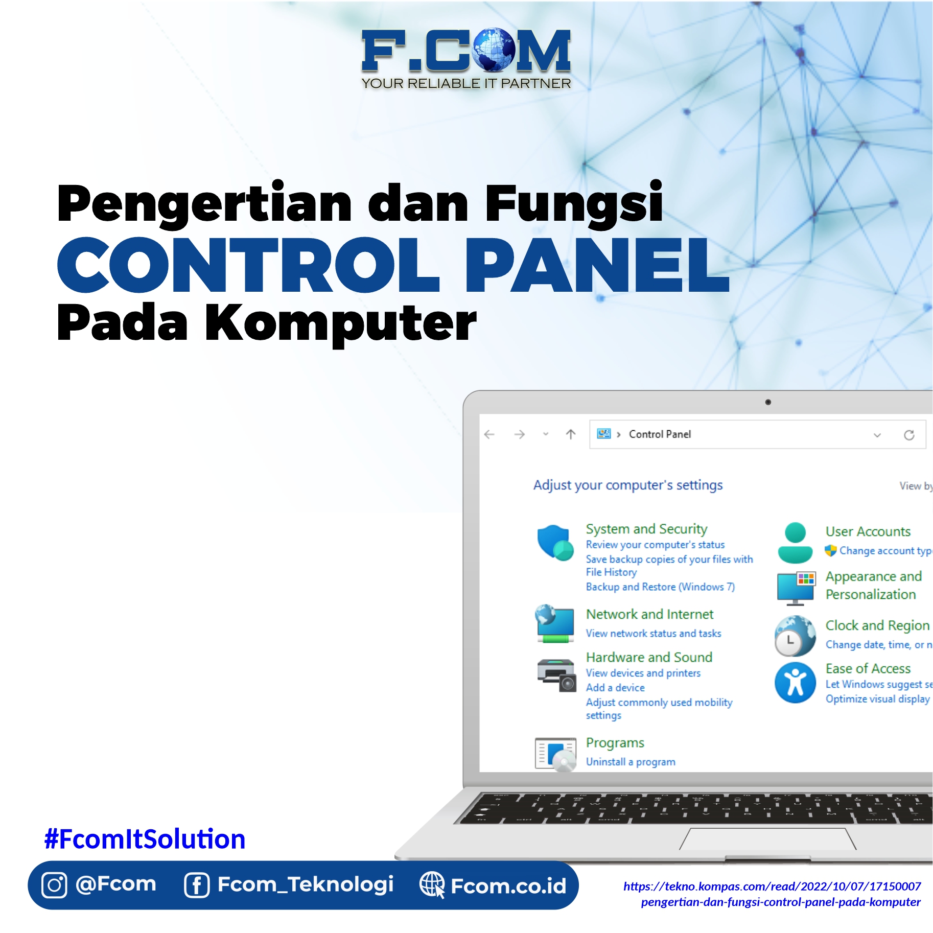 FCOM | Apa itu Control Panel dan fungsinya