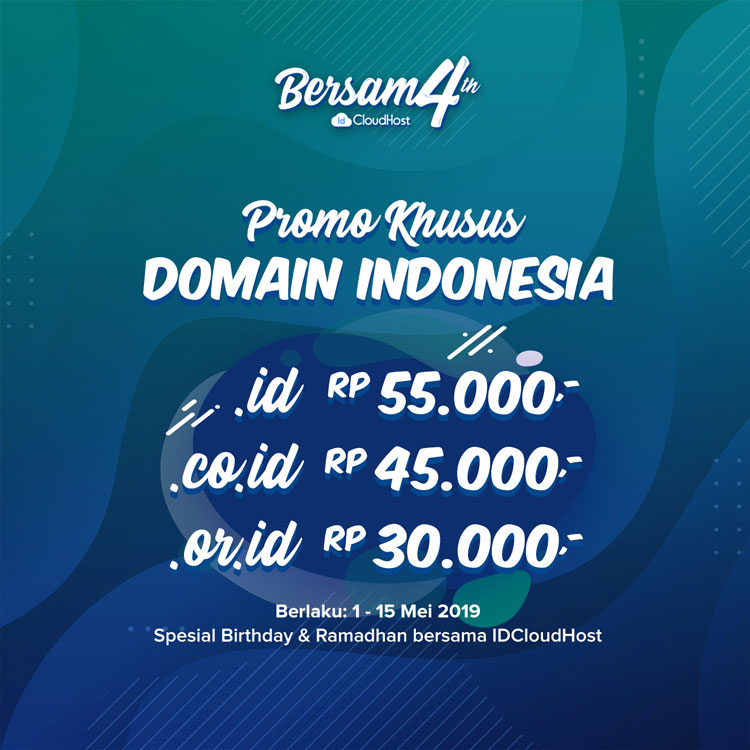 Promo Domain Indonesia Murah - Promo 2019 IDCloudhost X PANDI
